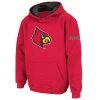 Buy 👍 Unbranded Youth Stadium Athletic Red Louisville Cardinals Big Logo Pullover Hoodie 🥰