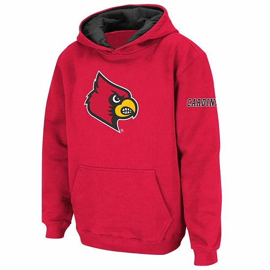 Buy ๐ Unbranded Youth Stadium Athletic Red Louisville Cardinals Big Logo Pullover Hoodie ๐ฅฐ