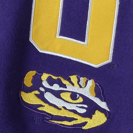 Flash Sale ๐ Unbranded Youth Purple LSU Tigers Applique Arch & Logo Full-Zip Hoodie ๐ - Image 3