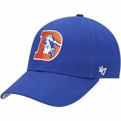 Hot Sale 🎉 Unbranded Youth '47 Navy Denver Broncos Legacy Basic MVP Adjustable Hat 🤩