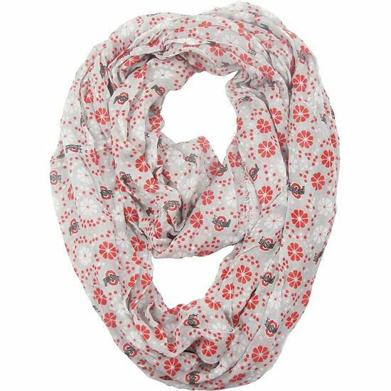 Buy ✨ Unbranded 👩 Women's ZooZatz Ohio State Buckeyes Retro Flower Scarf 🤩
