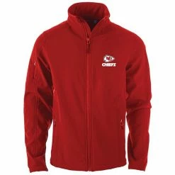 Promo 🎁 Unbranded Men's Dunbrooke Red Kansas City Chiefs Sonoma Softshell Full-Zip Jacket 🥰