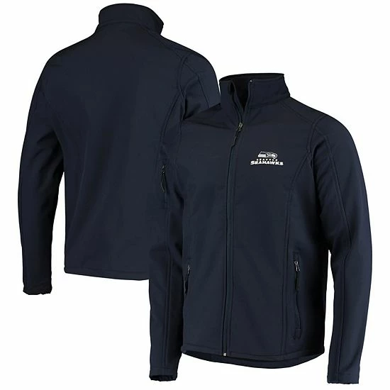 Outlet ๐งจ Unbranded Men's Dunbrooke Navy Seattle Seahawks Sonoma Softshell Full-Zip Jacket ๐ - Image 2
