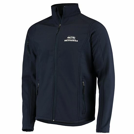 Outlet ๐งจ Unbranded Men's Dunbrooke Navy Seattle Seahawks Sonoma Softshell Full-Zip Jacket ๐ - Image 3