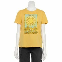 Outlet 🛒 Unbranded Juniors' "The Sun" Tarot Card Graphic Tee 😀