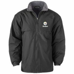 Wholesale ✨ Unbranded Men's Dunbrooke Black Pittsburgh Steelers Triumph Fleece Full-Zip Jacket ✔️