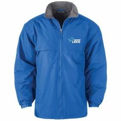 Brand new ⭐ Unbranded Men's Dunbrooke Blue Detroit Lions Triumph Fleece Full-Zip Jacket 🥰