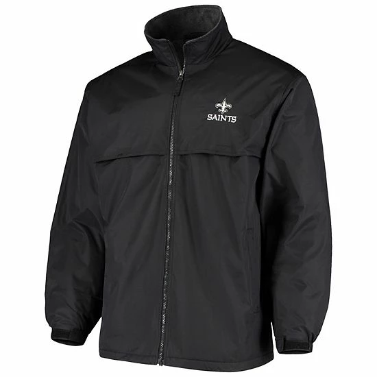 Best deal 😉 Unbranded Men's Dunbrooke Black New Orleans Saints Triumph Fleece Full-Zip Jacket 👏 - Image 3