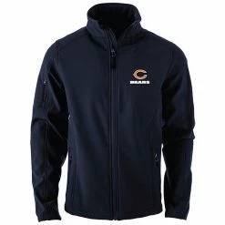 Flash Sale 🛒 Unbranded Men's Dunbrooke Navy Chicago Bears Sonoma Softshell Full-Zip Jacket 💯