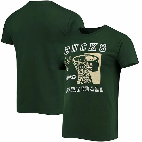Best deal ⭐ Unbranded Men's Junk Food Green Milwaukee Bucks Slam Dunk T-Shirt 👍