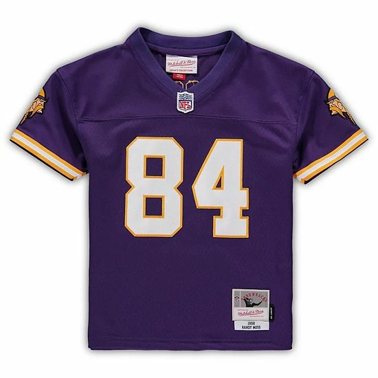 Best deal 🎉 Unbranded Preschool Mitchell & Ness Randy Moss Purple Minnesota Vikings 1998 Retired Legacy Jersey ✨ - Image 3