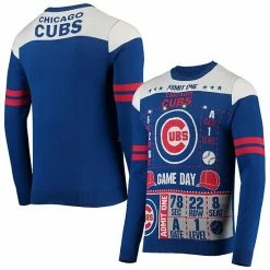 Best deal 👏 Unbranded Men's FOCO Royal Chicago Cubs Ticket Light-Up Ugly Sweater ✔️