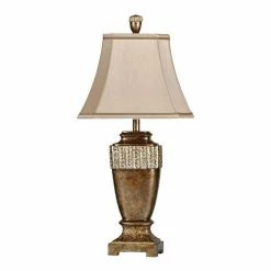 Budget 🔥 Unbranded Conway Brown Glaze Table Lamp ❤️