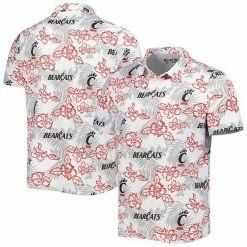 New 😍 Unbranded Men's Reyn Spooner White Cincinnati Bearcats Performance Polo 👍