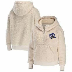 Top 10 🌟 Unbranded 👩 Women's WEAR By Erin Andrews Cream St. Louis Blues Sherpa Quarter-Zip Hoodie 🎉