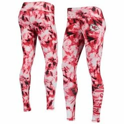 Wholesale ❤️ Unbranded 👩 Women's FOCO Red Kansas City Chiefs Tie-Dye Leggings ❤️
