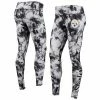 Cheapest 🔔 Unbranded 👩 Women's FOCO Black Pittsburgh Steelers Tie-Dye Leggings 🤩