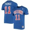 Coupon 🔔 Unbranded Men's Mitchell & Ness Isiah Thomas Blue Detroit Pistons Hardwood Classics Stitch Name & Number T-Shirt ✨