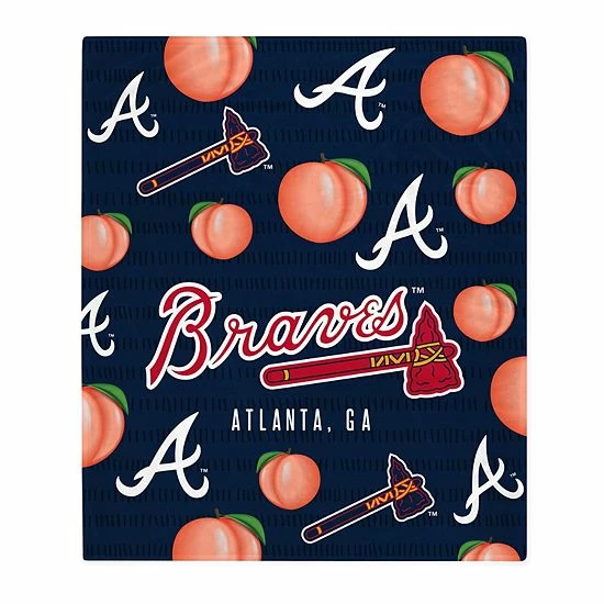 Cheapest ๐ Unbranded Atlanta Braves 60'' X 70'' Hometown Logo Fleece Blanket โ๏ธ
