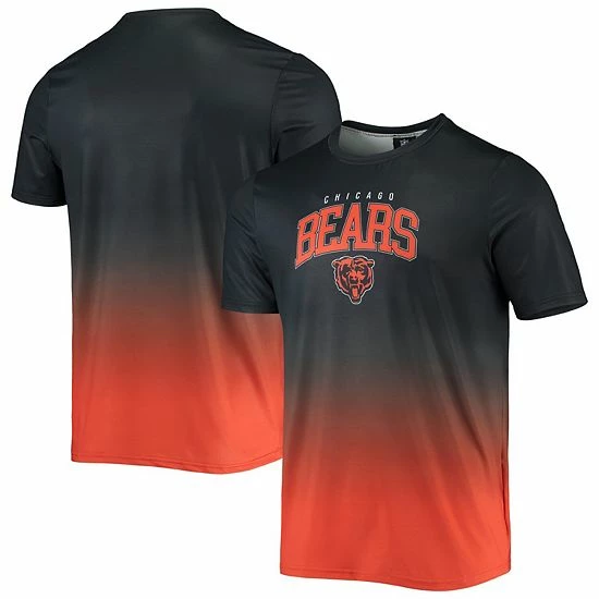 Promo ๐ Unbranded Men's FOCO Navy/Orange Chicago Bears Gradient Rash Guard Swim ๐ Shirt ๐