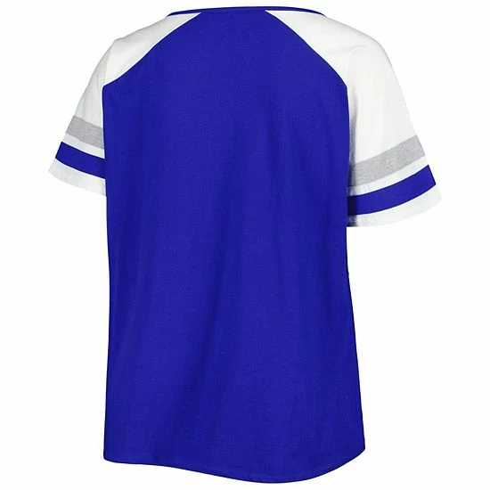 Top 10 🌟 Unbranded 👩 Women's Royal Kentucky Wildcats Plus Size Arch Raglan Notch Neck T-Shirt 🔔 - Image 4