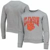 New 💯 Unbranded Youth League Collegiate Wear Gray Clemson Tigers Essential Pullover Sweatshirt 🔔