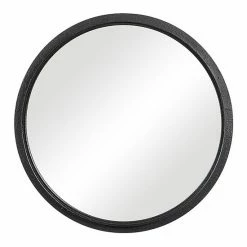 Hot Sale 🤩 Unbranded Black Textured Surface Wall Mirror 🛒