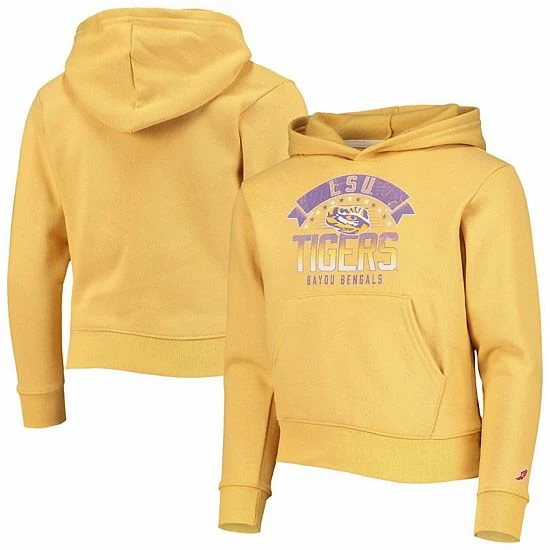 Cheapest 🥰 Unbranded Youth League Collegiate Wear Gold LSU Tigers Essential Pullover Hoodie 💯