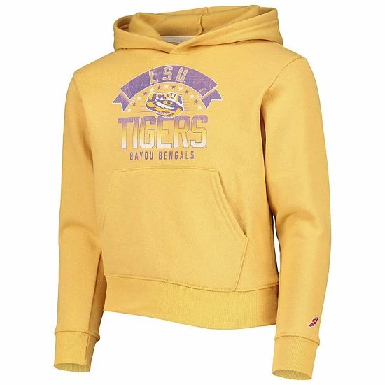 Cheapest 🥰 Unbranded Youth League Collegiate Wear Gold LSU Tigers Essential Pullover Hoodie 💯 - Image 3