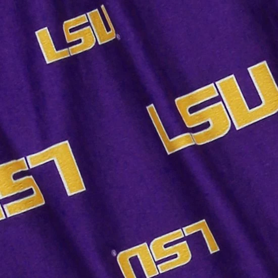 Hot Sale โค๏ธ Unbranded LSU Tigers Youth Purple Team Logo Flannel Pajama Pants ๐ - Image 3