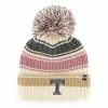 Best Sale ⭐ Unbranded 👩 Women's '47 Cream Tennessee Volunteers Daphne Cuffed Knit Hat With Pom ✨