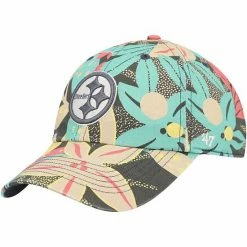 Hot Sale 🎁 Unbranded 👩 Women's '47 Charcoal Pittsburgh Steelers Plumeria Clean Up Adjustable Hat 💯