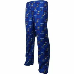Flash Sale 🛒 Unbranded Kansas Jayhawks Youth Team Logo Flannel Pajama Pants - Royal Blue 🥰