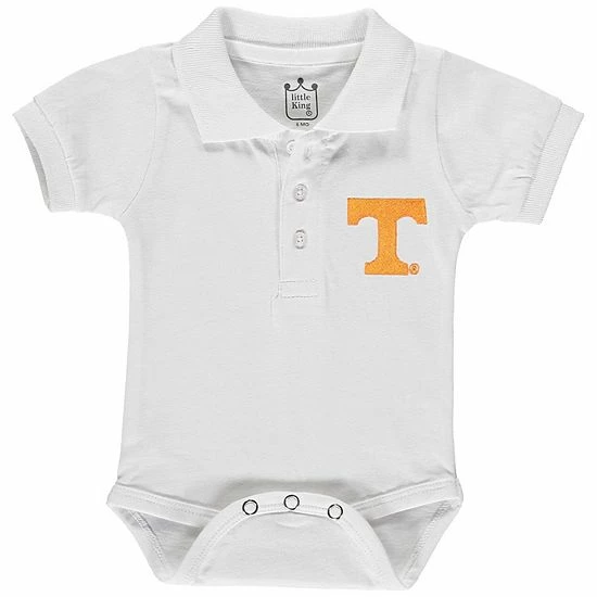 Budget ✨ Unbranded Infant White Tennessee Volunteers Polo Bodysuit 🧨