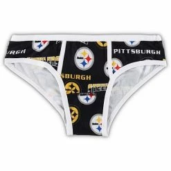 New 🌟 Unbranded 👩 Women's Concepts Sport Black Pittsburgh Steelers Breakthrough Allover Print Knit Panties 😉