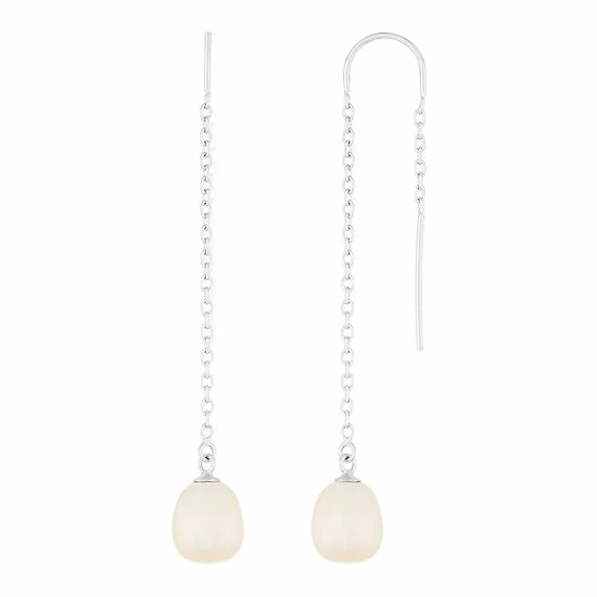 Promo ✨ Unbranded Sterling Silver Freshwater Cultured Pearl Threader Earrings Gray ❤️ - Image 2