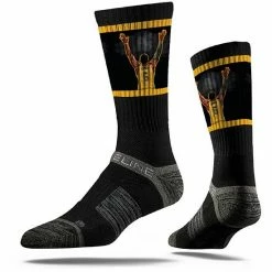 Best Sale 🔔 Unbranded Youth Strideline LeBron James Los Angeles Lakers Player Action Premium Full Sub Crew 🧦 Socks 👍