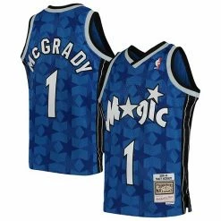 Wholesale ✔️ Unbranded Youth Mitchell & Ness Tracy McGrady Blue Orlando Magic Swingman Throwback Jersey ✨