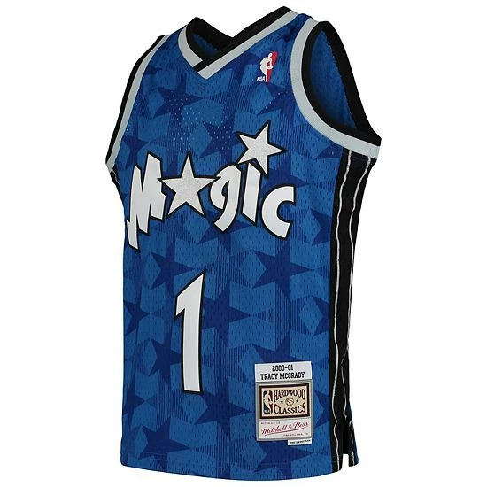 Wholesale ✔️ Unbranded Youth Mitchell & Ness Tracy McGrady Blue Orlando Magic Swingman Throwback Jersey ✨ - Image 3