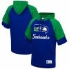Best reviews of 🛒 Unbranded Men's Mitchell & Ness Royal Seattle Seahawks Home Advantage Raglan Short Sleeve Pullover Hoodie 🛒
