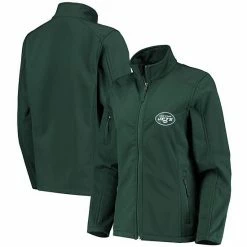 Budget 🛒 Unbranded 👩 Women's Green New York Jets Full-Zip Sonoma Softshell Jacket ⌛
