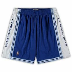 Outlet 🧨 Unbranded Men's Mitchell & Ness Royal Los Angeles Lakers Big & Tall Hardwood Classics Team Swingman Shorts 🤩