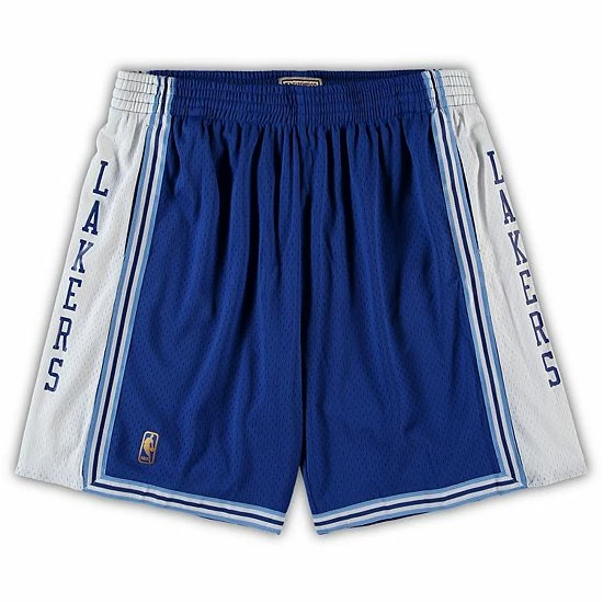 Outlet 🧨 Unbranded Men's Mitchell & Ness Royal Los Angeles Lakers Big & Tall Hardwood Classics Team Swingman Shorts 🤩