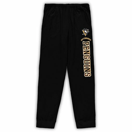 Flash Sale 💯 Unbranded Men's Concepts Sport Black Philadelphia Flyers Big & Tall Pullover Hoodie & Joggers Sleep Set 😉 - Image 3