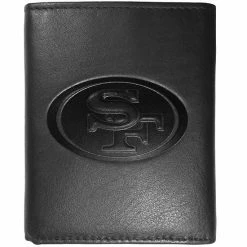 Best deal 👍 Unbranded Men's San Francisco 49ers Embossed Leather Tri-Fold Wallet ✨