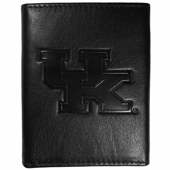 Deals ❤️ Unbranded Kentucky Wildcats Embossed Leather Trifold Wallet 🧨