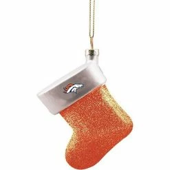 Brand new 🤩 Unbranded Denver Broncos Stocking Blown Glass Ornament 😀