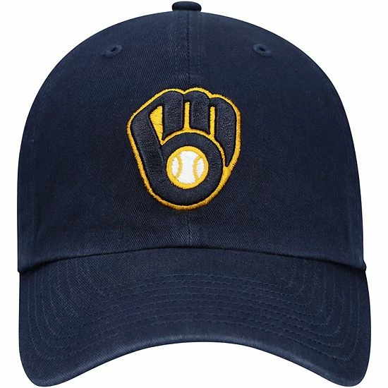 Best deal 🎁 Unbranded Men's '47 Navy Milwaukee Brewers Home Clean Up Adjustable Hat 🌟 - Image 3