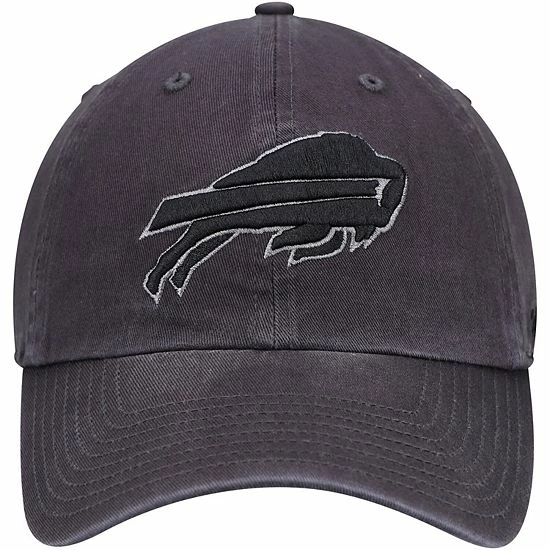 Coupon 💯 Unbranded Men's '47 Charcoal Buffalo Bills Clean Up Tonal Adjustable Hat ✨ - Image 3