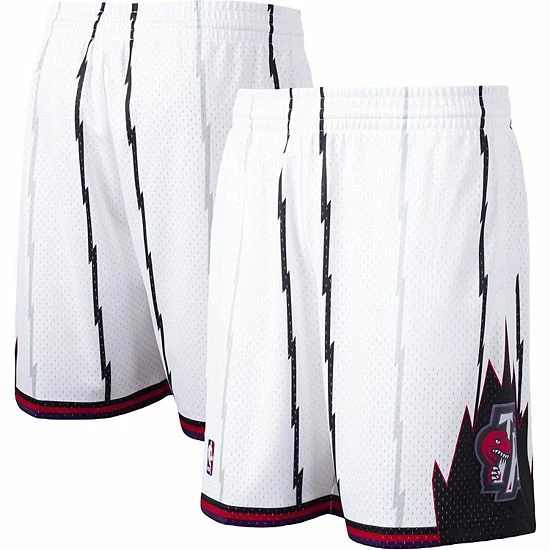Coupon 😉 Unbranded Men's Mitchell & Ness White Toronto Raptors Hardwood Classics Swingman Shorts 🔥